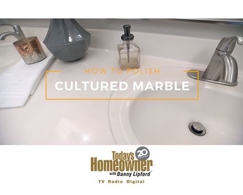 Do It: Polish Cultured Marble Countertops Cultured Marble Bathroom, Cultured Marble Shower, Cultured Marble Countertops, Wood Kitchen Counters, Coastal Fog, Replacing Kitchen Countertops, Bath Redo, Polishing Compound, Marble Showers