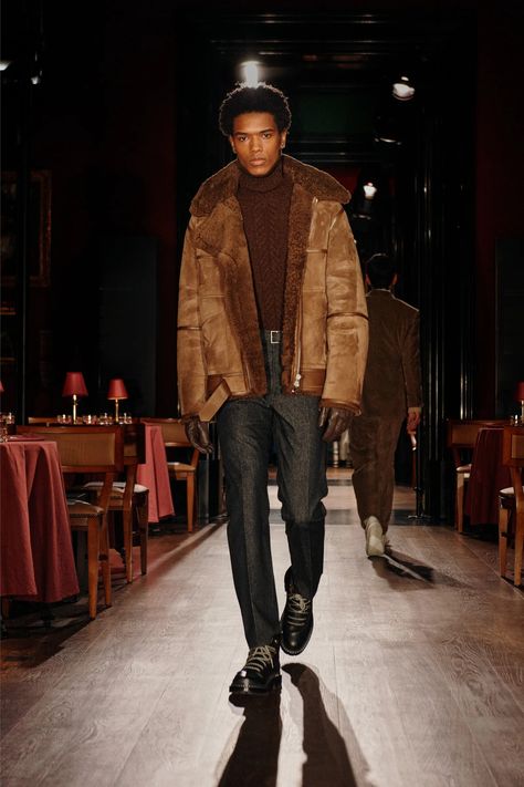 Dunhill Fall 2024 Menswear Fashion Show | Vogue Runway 2024, Overall Men, Mens Runway, 2024 Menswear, Runway Shoes, Menswear Runway, Runway Makeup, Menswear Fashion, Fashion Show Collection