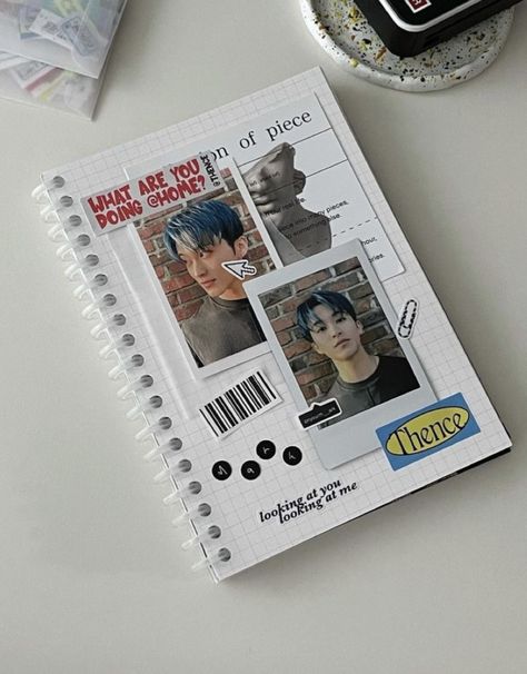 Sampul Binder, Binder Inspiration, Binder Deco, Kpop Journal Ideas, K Pop Journal, Binder Ideas, Binder Journals, Diary Covers, Notebook Cover Design