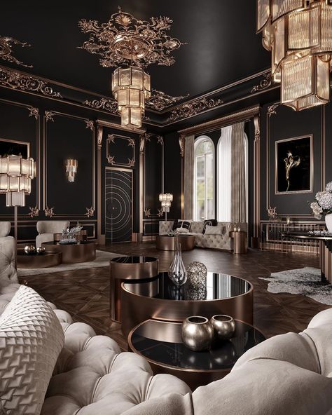 Luxury Living Room Decor, Home Luxury, Elegant Living Room, Elegant Living, Interior Deco, Wallpaper Bedroom, A Living Room, Luxury Home Decor, Luxury Interior Design