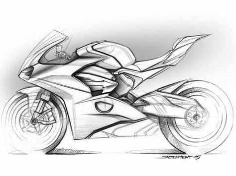 When the man who designed Ducati’s new Panigale V4 looks back on three years of superbike drawings, what does he see? We asked. Motorbike Drawing, Xe Ducati, Ducati Panigale V4, Panigale V4, Motorcycle Drawing, Bike Sketch, Bike Drawing, Motorbike Design, Concept Motorcycles