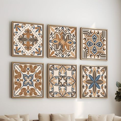 Mexican Tile Wall Art, Spanish Tile Wall Art, Buddha Tiles For Wall, Morrocan Wall Photo, Art Marocain, Morocco Tiles Artz-i Islamic Art Gallery, Tile Wall Art, Moroccan Tiles, Tile Print