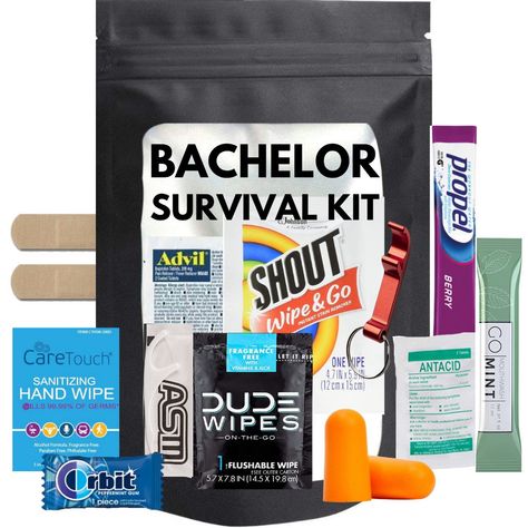 Bachelor Party Survival Kit, Bachelor Party Hangover Kit, Mens Bachelor Party, Bachelorette Survival Kit, Survival Kit Items, Party Survival Kit, Hangover Survival Kit, Bachelor Party Favors, Grooms Party