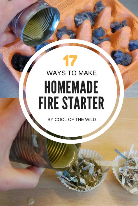 Homemade fire starters - 17 easy ways to use up stuff lying around your house! Homemade Fire Starters, Fire Starters Diy, Grid Ideas, Outdoor Hacks, Homesteading Ideas, Wood Stove Fireplace, Old Candles, Fire Starter, Stove Fireplace