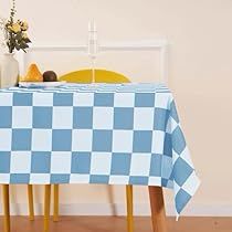 Checkered Table Cloth, Dinner Table Settings, Checkered Table, Checkered Tablecloth, Dinner Table Setting, Party Dinner, Checkerboard Pattern, Picnic Party, Rectangle Table