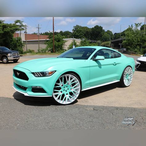 Tiffany Blue Car, Turquoise Car, Blue Mustang, Blue Cars, Dream Vehicles, Blue Car, Custom Car, Car Stuff, Dream Car