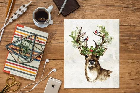 Thanks for stopping by! Watercolor Deer with Christmas Crown Printable Art Print 5x7, 8x10 and 11x14 inch files include! Instant Download Please note that this listing is for a digital product; no physical item will be mailed. Directions for Printable Art 1. Purchase this listing 2. Once your Deer Printable, Woodland Christmas, Deer Print, Christmas Canvas, Boho Christmas, Watercolor Christmas, Christmas Print, Christmas Wall Art, Christmas Wall