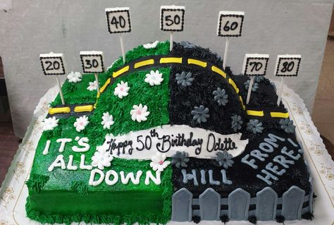 Over the Hill birthday cake is a favorite for humorous play on age. Over The Hill Cake Ideas, Over The Hill Cakes Women, Over The Hill Cake, Over The Hill Cakes, 40 Cake, Over The Hill Party, Over The Hill Birthday, 40th Cake, Cake Decorating For Beginners