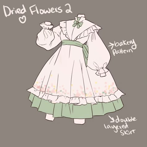 Cute Outfit Ideas Drawing, Flower Formal Dress, Drawn Outfits, Clothing Sketches, Dress Design Drawing, Clothing Design Sketches, Drawing Anime Clothes, Dress Design Sketches, Dress Drawing