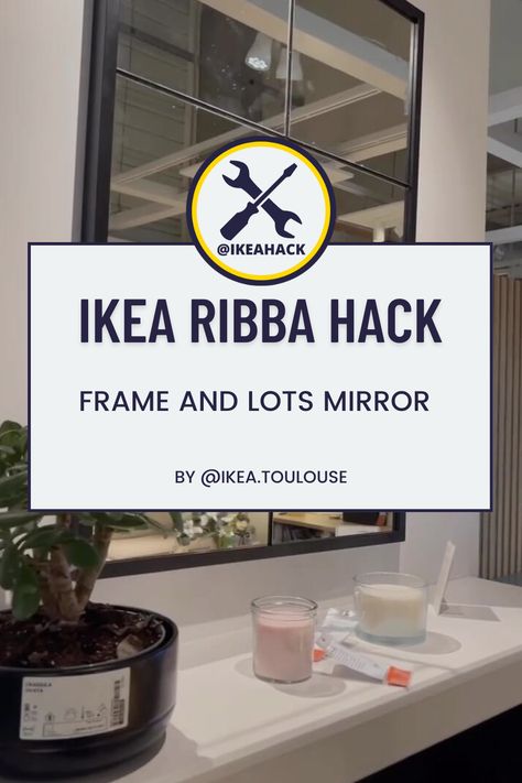 Ribba Frame Hack, Lots Mirror, Ikea Items, Mirror Hack, Ribba Frame, Ikea Ribba Frames, Diy Ikea Hacks, Ikea Diy, Ikea Hack