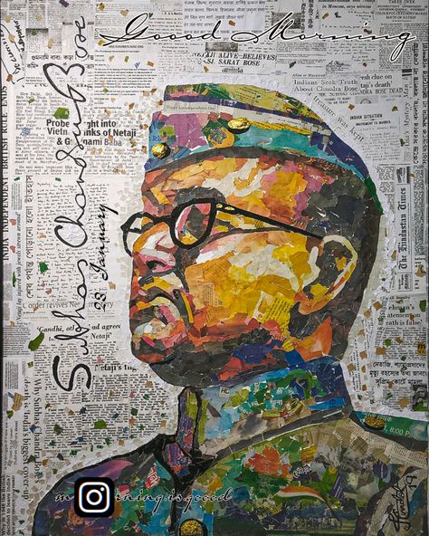 Indian National Army, Netaji Subhash Chandra Bose, Subhash Chandra Bose, Subhas Chandra Bose, Independence Day Drawing, Bengali Art, Freedom Fighter, Buddha Art Painting, Lakshmi Images