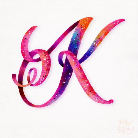 Karin Newport - Ipad Lettering- hand lettering interview - Lettering Daily -min Letter K Design, Calligraphy Letters Alphabet, Hand Lettering For Beginners, The Letter K, Cursive Alphabet, Stylish Alphabets, Alfabet Letters, Hand Lettering Inspiration, Alphabet Wallpaper