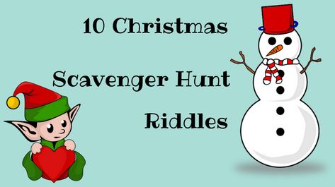 If you're looking for Christmas scavenger hunt riddles, check out these 10 free ideas Christmas Scavenger Hunt Riddles, Scavenger Hunt Riddles, Christmas Riddles, 21st Birthday Checklist, Adult Scavenger Hunt, Christmas Quiz, Treasure Hunt Clues, Xmas Games, Scavenger Hunt Clues