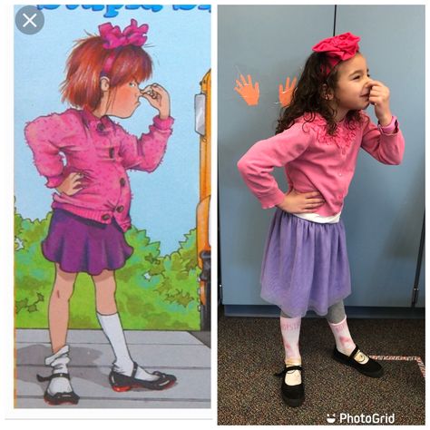 Junior B Jones Character Dress Up, Junior B Jones Costume, Dress Like Book Character Kids, Dress Like Your Favorite Book Character, Dress Like A Teacher Day Kids, Girl Book Characters Costumes, Dress Like A Book Character For Kids, Favorite Book Character Dress Up, Dress Up Like A Book Character