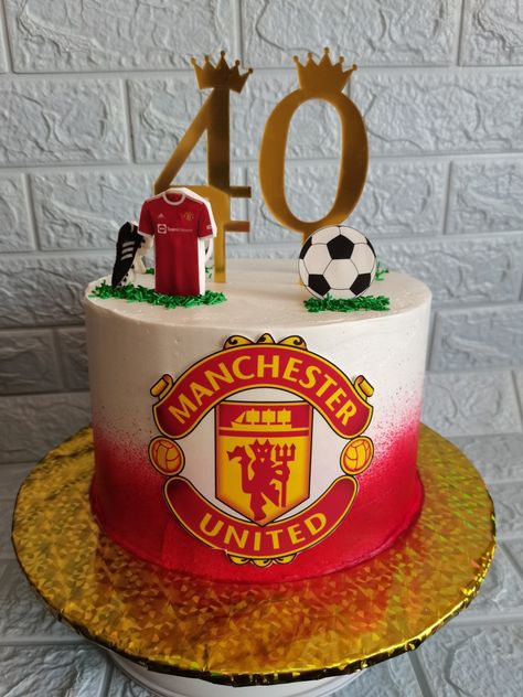 Man United Cake, Manchester United Football Cake Topper Printable, Man United Cake Ideas, Birthday Cake Manchester United, Manly Cake, Manchester United Theme Cake, Manchester United Cake Ideas, Manchester United Cakes Birthday For Men, Topper Bola