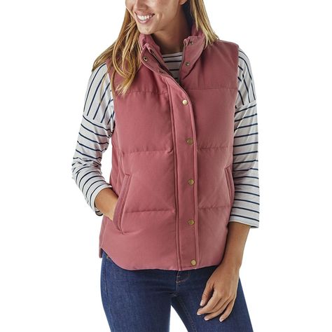 Maybe you're looking for something to throw on quickly for a chilly fall hike, or maybe you're looking for something to throw on with about four other things on frigid commutes. For whatever kind of cold weather you're facing, you can count on the Patagonia Women's Bivy Vest. Bivy Vest, Patagonia Bivy Vest, Fall Hike, Waistcoat Men, Casual Skirt Outfits, Built To Last, Down Vest, Patagonia Womens, Ladies Dress Design