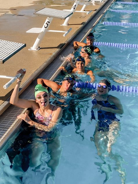 Summer Swim Team Aesthetic, Water Polo Aesthetic, Swim Meet Aesthetic, Waterpolo Aesthetic, Swim Team Aesthetic, Summer Swim Team, Team Aesthetic, Swim Photos, Swimming Aesthetic