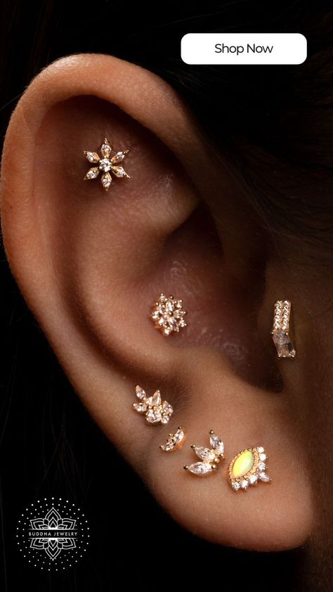 Positive Vibrations, Tragus Conch, Gold Holiday, Gold Bodies, Holiday Jewelry, Body Piercing Jewelry, Healing Powers, Tragus, Jewelry Gold