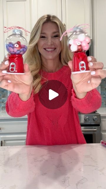 Laura Jeanne on Instagram: "Since everyone loved the Christmas gingerbread gumball machine, I decided to make a Valentine one, too! ♥️ These make great gifts for a valentine exchange and/or ornaments for those that have a valentine tree!  #valentinesday2024 #valentinesdaydecor #valentinesdaygift #foryoupagereels" Gumball Machine Craft, Diy Gumball Machine, Valentines Diy Kids, John Oates, Daryl Hall, Valentine Tree, My Dreams Come True, Candy Dispenser, Diy Classroom