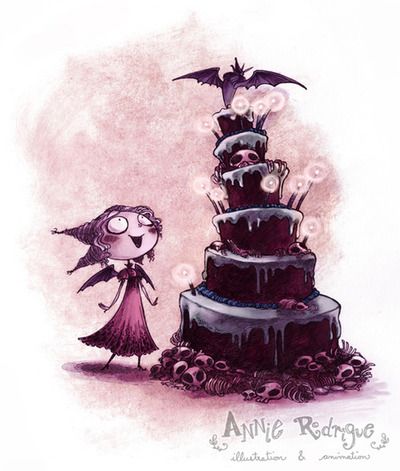 Adorbs!!!     Via Gothic Charm School Happy Birthday Gothic, Happy Birthday Halloween, Birthday Signs, Birthday Greetings Funny, Halloween Wishes, Happy Birthday Vintage, Birthday Illustration, Happy Birthday Meme, Happy Birthday Pictures