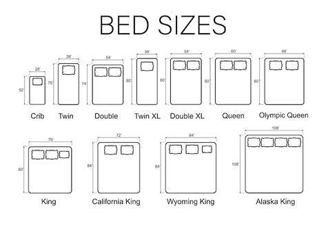 Sizes of beds and mattresses line icons ... | Premium Vector #Freepik #vector #mattress #bed-mattress #outline #pictogram Bed From Above View Drawing, Bed Icon, Make Bed Clipart, Bed Symbol Floor Plan, Bed Sizes Chart In Cm, Bed Top View, Bed Vector, Laying In Bed, Plan Drawing