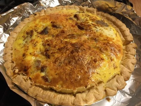 Bratwurst Quiche | AcadiaTwo's Kitchen Antics Quiche Recipe, In The Town, Quiche Recipes, Looks Yummy, On The Menu, Blue Cheese, I Don't Care, Main Meals, A Restaurant