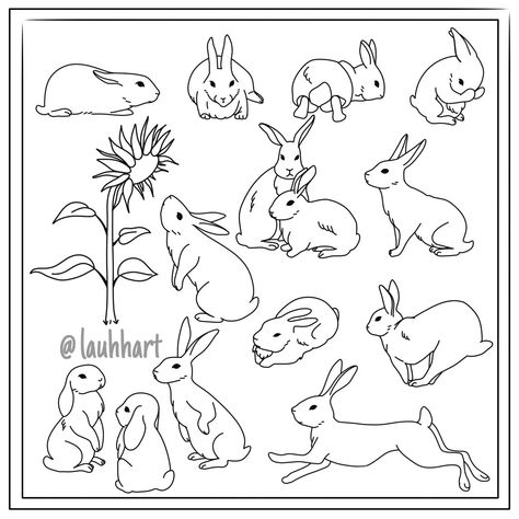 Tattoo flash - @lauhhart on Instagram Easter Tattoo Flash, Cute Rabbit Doodle, Animal Flash Tattoo, Rabbit Doodle, Flash Ideas, Easter Vibes, Tattoo Now, Flash Design, Magical Creature