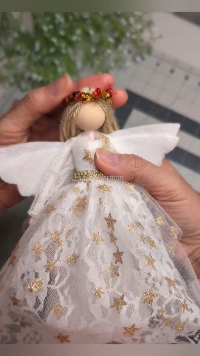 Cone Angels Diy, How To Make Peg Dolls, How To Make An Angel Tree Topper, Angel Gifts Ideas Diy, Tulle Angels Diy, Diy Angel Ornaments How To Make, How To Make Angels, Angel Christmas Craft, Diy Angels Crafts How To Make