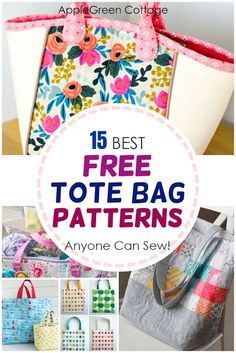 Free Tote Bag Patterns, Simple Crochet Bag, Tote Patterns Free, Tote Bag Patterns, Library Tote Bag, Tote Bag Organizer, Tote Tutorial, Library Tote, Tote Bag Pattern Free