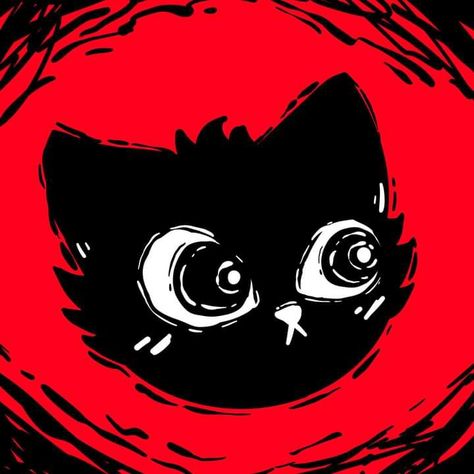 Cat Plushie, Halloween Plush, Black Pumpkin, Red Icons:), Cat Icon, Arte Inspo, Dessin Adorable, Cat Drawing, Funky Art