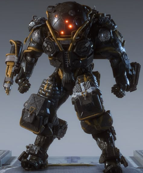 ANTHEM Vanity Store - Dark Grace Armor Pack for Colossus - Front Mech Armor Concept Art, Space Armor, Mech Suit, Futuristic Armour, Future Soldier, Battle Armor, Arte Robot, Power Armor, Suit Of Armor