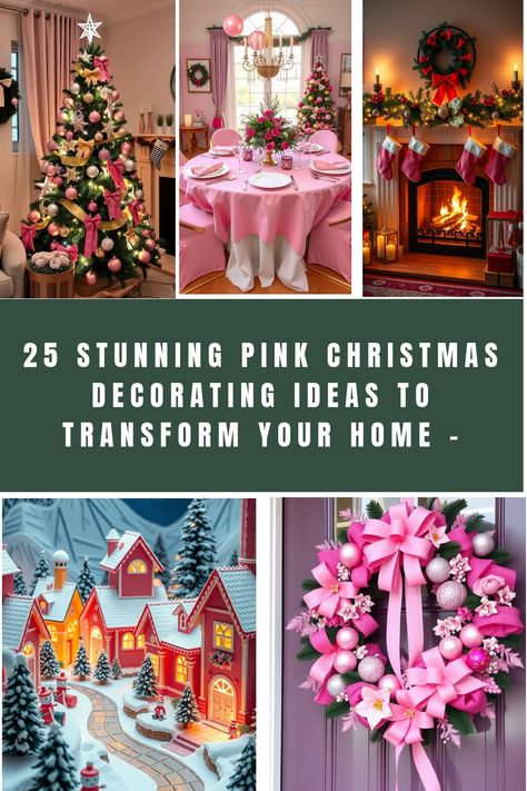 There’s something so charming about a pink Christmas! From sweet pastels to bold magentas, these 25 decorating ideas will help you infuse a playful spirit into your holiday decor. Mixing traditional elements with a pop of pink can create a delightful atmosphere that’s both festive and fresh. Elegant Pink and Gold Tree Decor The image […] Pink Table Settings, A Pink Christmas, Christmas Village Display, Pink Ornament, Pink Holiday, Pink Table, Gold Tree, Festive Tables, Christmas Decorating Ideas