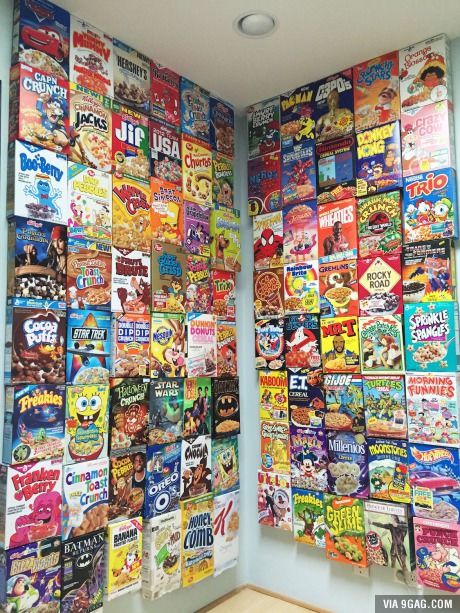 The cereal wall is coming along nicely. Sereal Sarapan, Cereal Cafe, Cereal Killer, Indie Room, Room Decor Bedroom Teenage, Indie Kids, Room Decor Bedroom, Box Art, Moon Stone