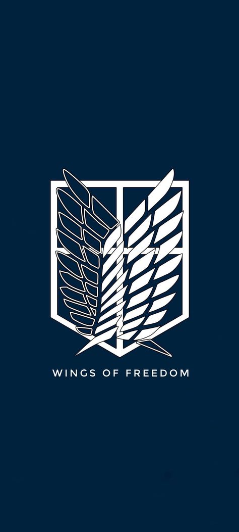 Wings Of Freedom Wallpaper, Freedom Wallpaper, Attack On Titan Logo, Wings Of Freedom, Titan Logo, One Piece Cartoon, Captain Levi, Logo Wallpaper, Titan Anime