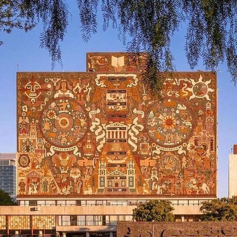 Mexico City Mexico, Central Library, Mexican Artists, The Building, The Library, Mexico City, World Heritage, University, Mural