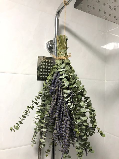 Shower Eucalyptus Bundle With Lavender Aromatherapy Shower | Etsy Eucalyptus Bundle, Shower Eucalyptus, Lavender Bathroom, Shower Sizes, Lavender Aromatherapy, Feuille Eucalyptus, Fresh Eucalyptus, Dried Eucalyptus, Spa Shower