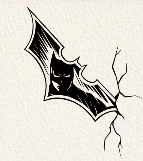 The Penguin Batman Tattoo, Batman Tattoo Design, Penguin Batman, The Penguin Batman, Superman Tattoo, Batman Silhouette, Superman Tattoos, Stencil Outline, Batman Tattoo