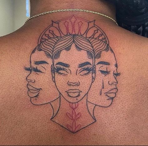 Black Girls With Tattoos, Tattoos For Black Skin, Red Ink Tattoos, Dope Tattoos For Women, Red Tattoos, Cute Tattoos For Women, 1 Tattoo, Badass Tattoos, Girly Tattoos