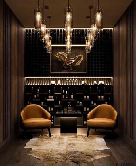 Zigarren Lounges, Design Casa Piccola, Bar Lounge Room, Wine Room Design, Bar Lounge Design, Home Bar Rooms, Modern Home Bar, Bar In Casa, Home Wine Cellars