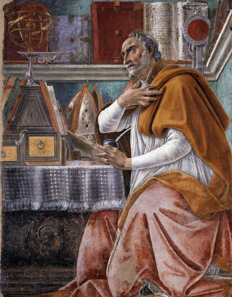 Saint Augustin Ancient Greek Clothing, St Augustine Lighthouse, Augustine Of Hippo, Astrology Books, Sandro Botticelli, Art Of Manliness, Saint Augustine, Science Photos, Painting Reproductions