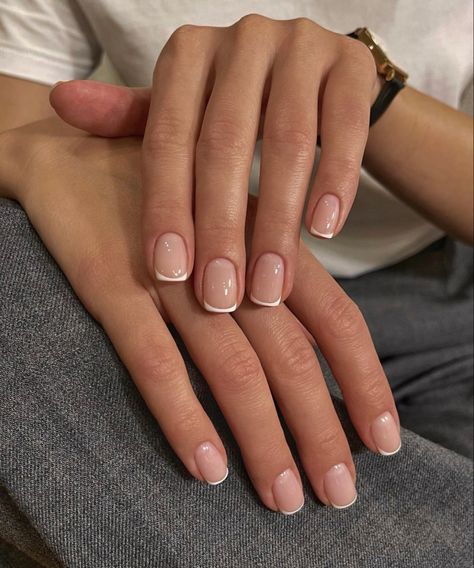 French Manicure Nails, Subtle Nails, Minimal Nails, Casual Nails, Her Nails, Neutral Nails, Clean Nails, Manicure Y Pedicure, Classy Nails