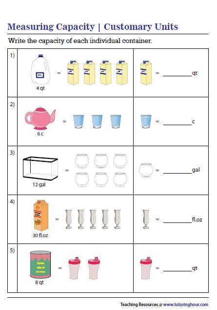 Capacity Worksheets Grade 3, Capacity Worksheets Grade 2, Measuring Capacity Activities, Capacity Worksheet Grade 1, Capacity Maths, Capacity Activities, Math Measurement Activities, Capacity Worksheets, Map Skills Worksheets