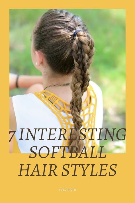 7 Interesting Softball Hairstyles • Chick About Town Ghanian Lines, Trendy Braid Hairstyles, Softball Braids, Step By Step Hair, Two Dutch Braids, Camping Hair, Softball Hairstyles, Braided Hairdo, Natural Gray Hair