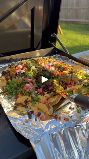 2.4K reactions · 20 shares | What toppings do you love on your nachos? 😋🧀 #griddlecooking#nachos#grillingseason#griddlemeals#weberslategriddle | Vanessa | Lil Durk · Broadway Girls Nachos Blackstone, Blackstone Nachos Recipe, Blackstone Nachos, Griddle Cooking, Nachos Recipe, Lil Durk, Nachos, Party Food, Broadway