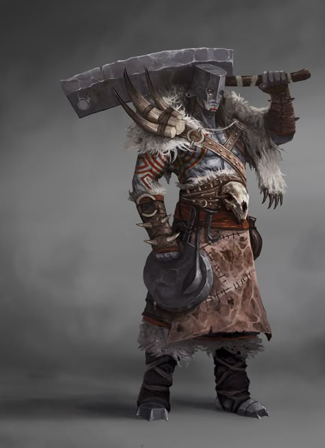 ArtStation - Goliath, Matias Trabold Rehren Dungeons And Dragons Characters, Dnd Art, Fantasy Monster, Fantasy Armor, Fantasy Warrior, Arte Fantasy, Fantasy Rpg, Character Ideas, Fantasy Inspiration