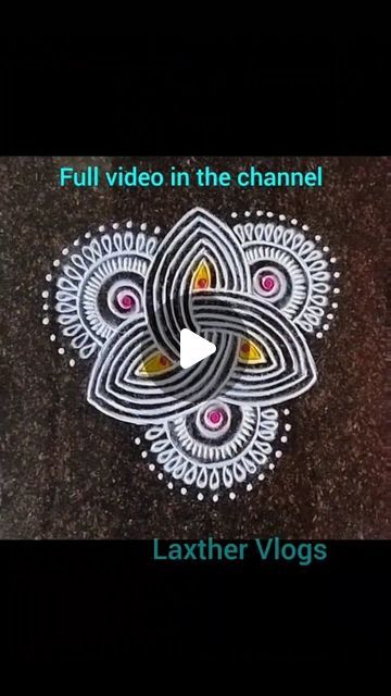 Laxther Vlogs on Instagram: "Daily kolam 🌟 #laxthervlogs  #momanddaughtervlogs  #dailykolam #kolam #rangoli #muggulu #instareels #instagram" Padi Kolam, Kolam Rangoli, Rangoli With Dots, March 4, Dots, On Instagram, Quick Saves, Instagram, Kos