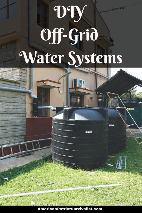 Want to be self-sufficient in your homestead? Then having an off-grid water system is your first step. Here are 3 DIY homestead water sources for you... (number 2 might surprise you!) Rain Water System For Home, Diy Off Grid Bathroom, Off Grid Water System Diy, Off Grid Ideas, Apocalypse Training, Off Grid Water System, Off Grid Kitchen, Live Off Grid, Survival Prepping Diy