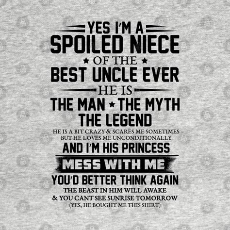 Niece Quotes From Uncle, Birthday Message For Uncle, Uncle Poems, Niece Tattoo, Birthday Wishes For Uncle, I Love My Niece, Uncle Quotes, Nephew Quotes, Happy Birthday Uncle