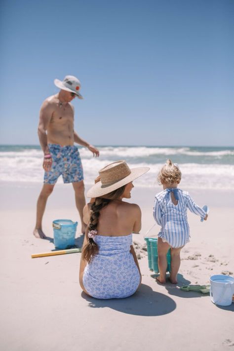 Loving these blue swim looks!