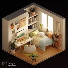 Isometric Room, Cute Bedroom, Closet And Bathroom, Isometric Art, Isometric Illustration, Work Room, Concept Board, Closet Bedroom, Room Art